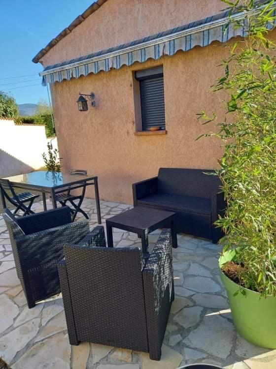 Studio dans villa calme à 15km de Cannes Peymeinade Esterno foto