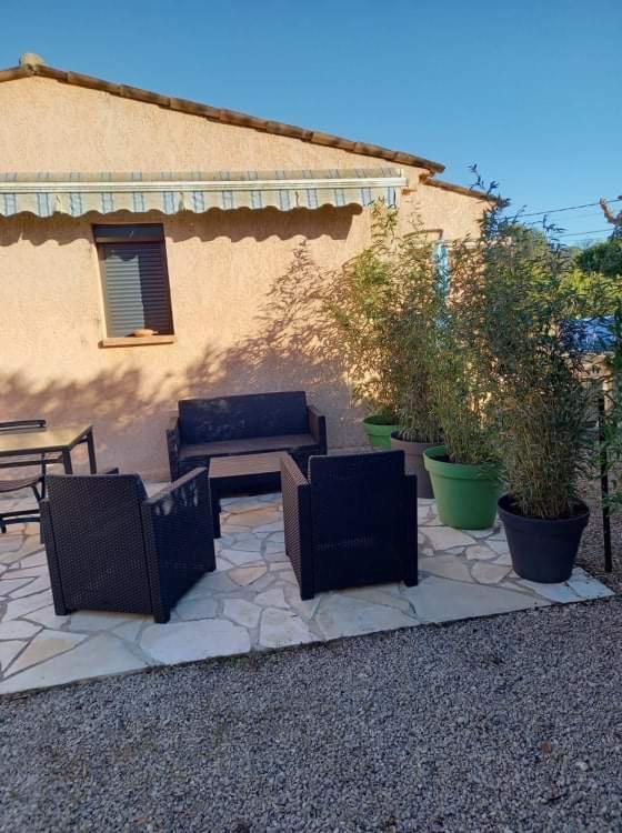 Studio dans villa calme à 15km de Cannes Peymeinade Esterno foto